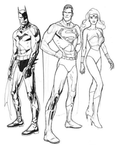 Push pack to pdf button and download pdf coloring book for free. Batman Superman Wonderwoman Coloring Page | Superman ...