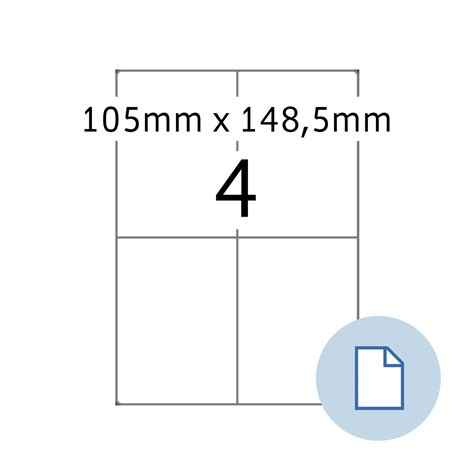 A4 stickervellen geschikt voor alle soorten inkjetprinters, laserprinters de etiketten van herma zijn populair voor gebruik in huis en op kantoor doordat ze compatible zijn met. HERMA Blattetiketten A4, 8404, Papier weiß 105x148,5 mm ...