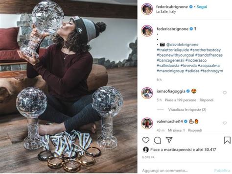 Il fan club federica brignone nasce da un'idea degli amici storici: Federica Brignone, un bacio alla Coppa del Mondo e i like ...