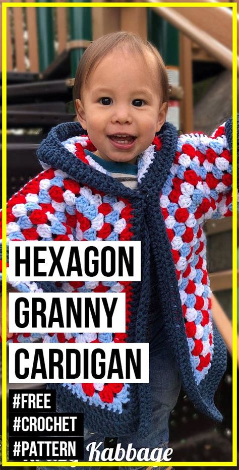 Get free shipping on orders over $49 and free returns in the u.s. crochet Hexagon Granny Square Hooded Cardigan free pattern ...