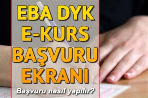 Resmî ve özel örgün eğitim kurumları kapsamındaki millî eğitim bakanlığı okul öncesi eğitim ve i̇lköğretim kurumları yönetmeliği'nin 32 nci maddesinin dördüncü fıkrasında belirtilen öğrenciler dâhil ortaokul. Eba Giriş - DYK için E-kurs EBA 2020 başvuruları nasıl ...