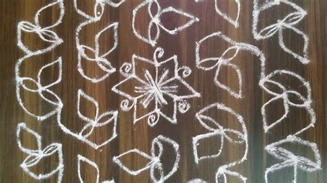 These kolam designs are simple and are suitable for beginners. Kolam designs/simple kolam designs/15*8 dots(middle ...