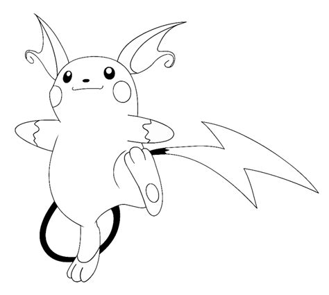 The best free raichu coloring page images download from 147. Stampa disegno di Pokemon Raichu da colorare