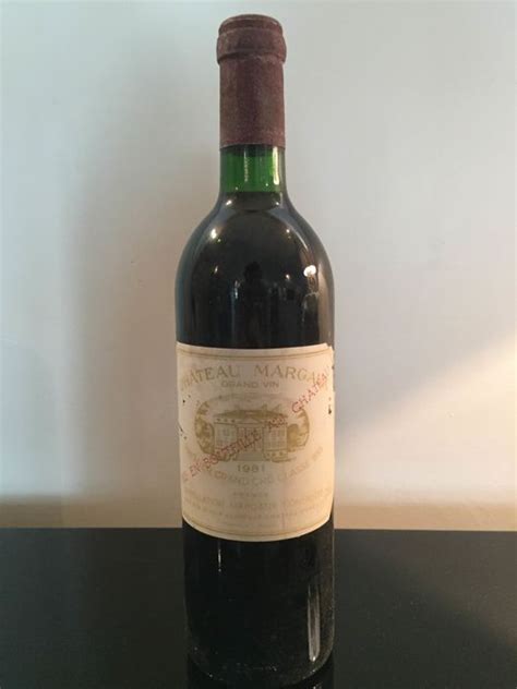 Most wines were poured into wooden casks for transport. 1981 Chateau Margaux - Bordeaux 1er Grand Cru Classé - 1 ...