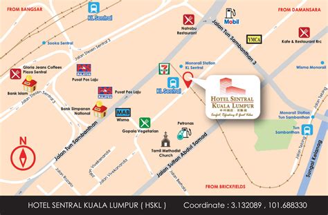 1995 year number of stations: Map & directions - Hotel Sentral Kuala Lumpur Official ...