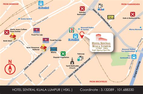 Klia rai qabul map by openstreetmap project. Map & directions - Hotel Sentral Kuala Lumpur Official Booking Engine