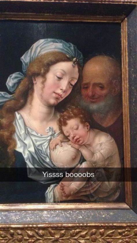 To view old snapchat pictures go to posting history or search for the picture in the search area. Art History Snapchats (24 pics)