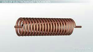 Assume that an electromagnet and a solenoid have the same number of turns in a coil of wire and the same amount of current flowing through the wire. What is meant by solenoid? How does a current carrying ...