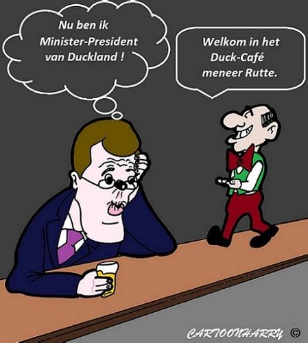 Zo had ik het nog niet bekeken. Mark Rutte von cartoonharry | Politik Cartoon | TOONPOOL