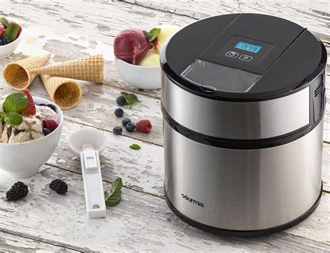 It stops making ice and has to. Gourmia Ice Cream Maker Frozen Yogurt and Sorbet Maker - 7 ...