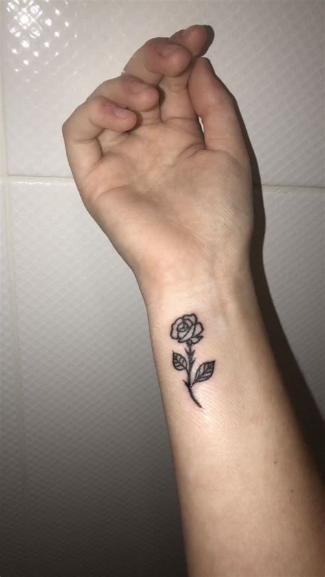 A rose hip tattoo is the perfect way to express your love for this beautiful flower without having to bear the homage in a noticeable area. rose wrist tattoo - Tattoos - #rose #tattoo #Tattoos # ...