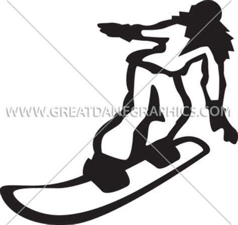 Female Snowboarder | Production Ready Artwork for T-Shirt Printing