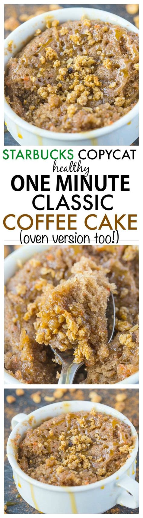Jack scalfani recreates a classic starbucks pastry. Healthy 1 Minute Classic Coffee Cake- Inspired by ...