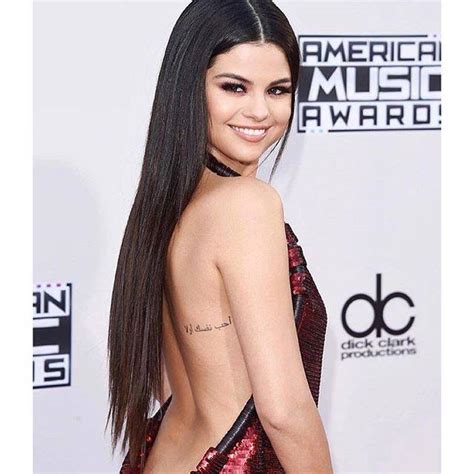Selena gomez sports a tattoo on her right foot which states sunshine. as told by her this tattoo is for her grandmother as she was the one who raised her when her parents parted ways. Selena Gomez Tattoo Story — Find Out More