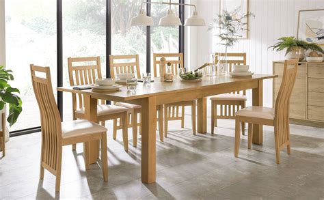 Match it with our bewley chairs for a dining set with charm and distinction. Hamilton Oak 180-230cm Extending Dining Table with 8 Bali ...