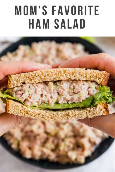One ham salad recipe is a little bit sweet and the other is not! Mom s Favorite Ham Salad | Recipe | Ham salad, Ham salad ...