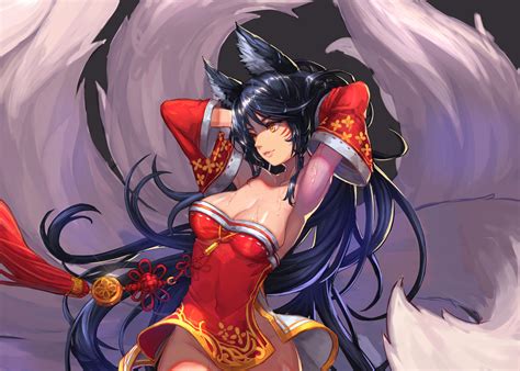 글로벌2020 리그 오브 레전드 e스포츠 시즌이 1월 13일부터 시작됩니다. ahri (league of legends) drawn by qbspdl | Danbooru