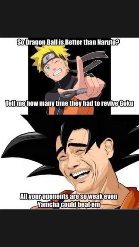 Naruto memes that will leave you laughing. Naruto V.S Yamcha | Anime Amino