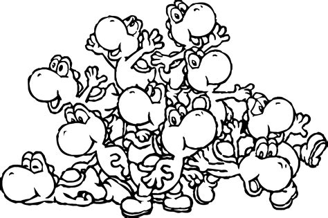 When did super mario go karts come out? Yoshi Coloring Pages3 » Yoshis | Super mario coloring ...