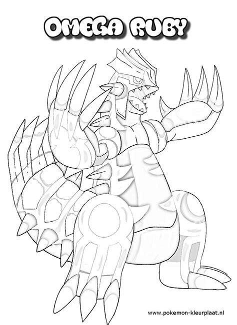 Solgaleo is the pokemon whish has two types (psychic and steel) from the 7 generation. Primal Groudon Coloring Page by jpijl on DeviantArt