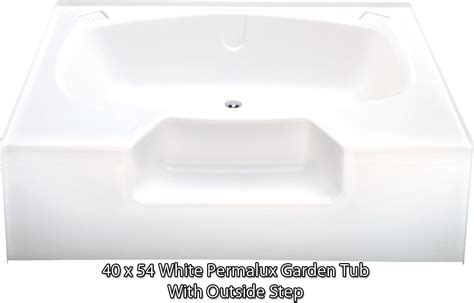 Featuring garden views, 54 buchanan gardens offers accommodation with a patio and a kettle st andrews cathedral is 1.3 miles from 54 buchanan gardens. Better Bath White Permalux Garden Tub W/Outside Step 40" x 54"