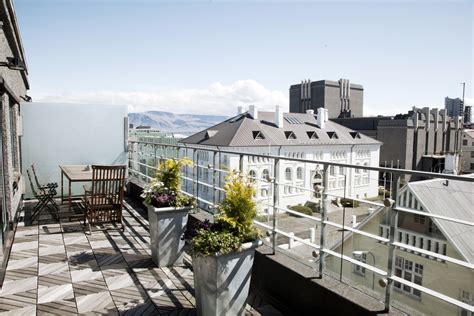 It has views of the waterfront from upper floors, but walks to the city center will take 20 to 30 minutes. 101 Hotel is a gay and lesbian friendly hotel in Reykjavik.