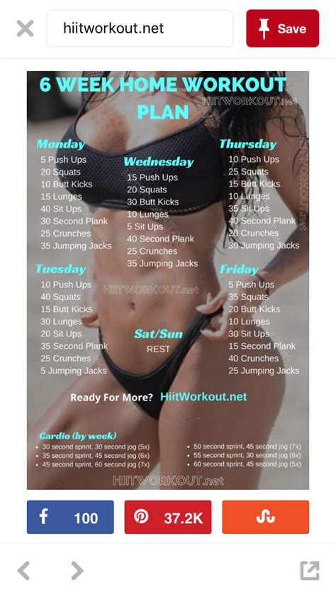 And while there are certainly people who can make this schedule work and do well with it, 5 consecutive workouts is going to be more than most people can handle (at least in terms of optimal progression) from a recovery standpoint. Pin by Ciarra on Workouts | 6 week workout plan, Weekly ...