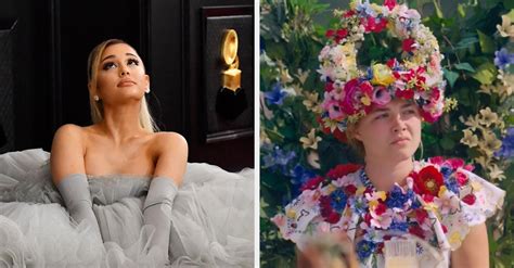 Midsommar star florence pugh talks about the realities of filming ari aster's latest horror film. Ariana Grande And Florence Pugh Got Into A Hilarious Exchange Over The "Midsommar" Flower Dress ...