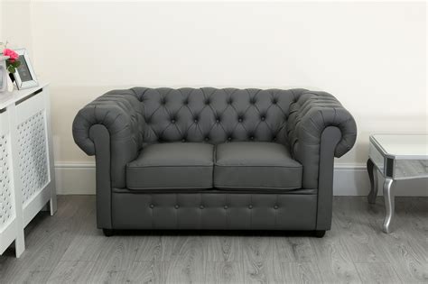There are options for mechanical as well as electrical sofas. Empire Grey Faux Leather Chesterfield sofa suite Abreo ...