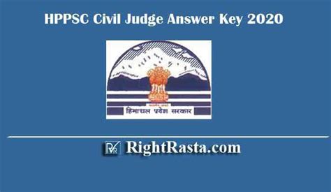 Answer key will be release soon on the official website of rajasthan high court by the department how to download rajasthan high court district judge answer key : HPPSC Civil Judge Answer Key 2020 (Out) Download HP CJ ...
