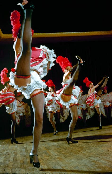 French women mending boots, france. Amazing Color Photos of Cabaret Dancers at the Moulin ...