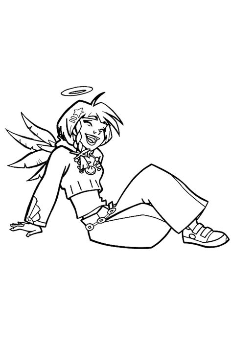 Angel's friends coloring pages are pictures from the worldwide popular cartoon about young angels (raf, uri, miki and sweet) and demons (sulfus, kabale, cabiria and gus) who are lowered to earth for training. Angel's friends coloring pages to download and print for free