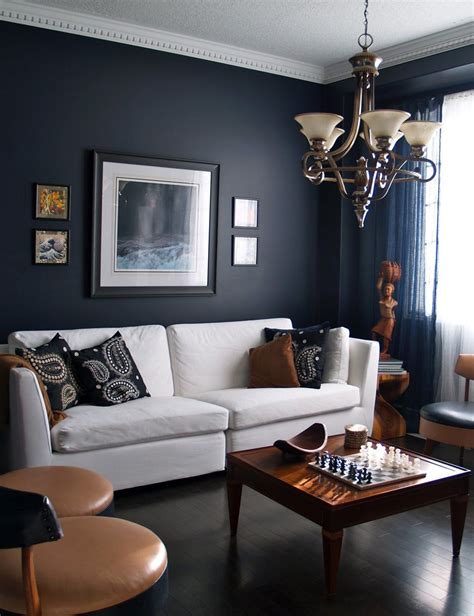 Be calm and calming or vivid, vibrant as well as energetic. 15 Beautiful Dark Blue Wall Design Ideas | Brown living room, Dark living rooms, Living room paint