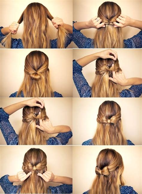 How to make a bow of hair hairy bang. steps for this hairstyle | Hairstyle, Hair, Hair styles