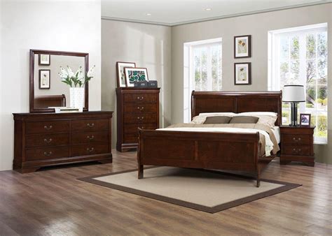 Check spelling or type a new query. Homelegance 2147-1 Mayville Brown Cherry Wood Queen Sleigh ...
