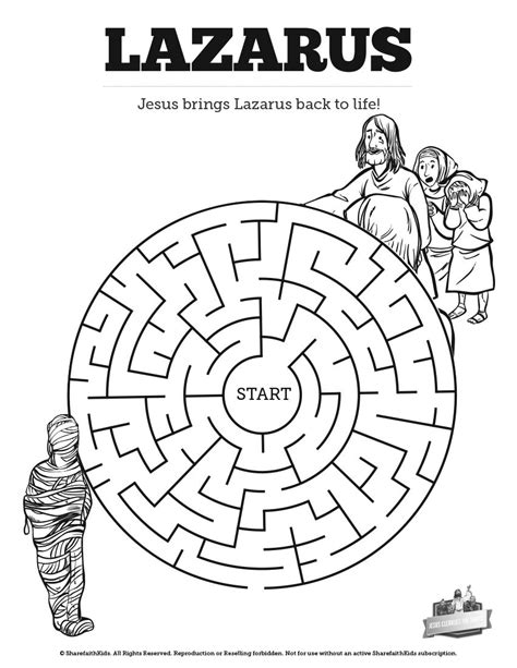 Find more lazarus coloring page. Jesus Made a Dead Man Live - St Barnabas Kids & Families Blog