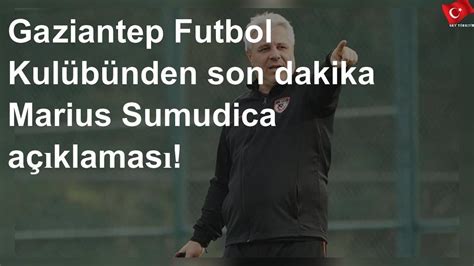 Gaziantep haber ile güncel gaziantep haberlerine ve son dakika gaziantep gelişmelerine anında ulaşın. Gaziantep Futbol Kulübünden son dakika Marius Sumudica ...