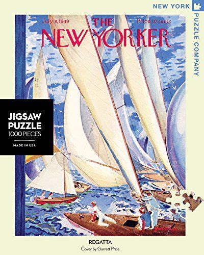 The year the image was copyrighted is on one side. New York Puzzle Company New Yorker Regatta 1000 Piece ...