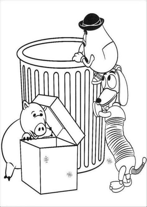 Potato head appear to be best friends, and are often seen playing. Toy Story Slinky Dog Coloring Pages at GetColorings.com ...