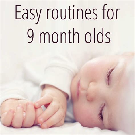 Fortunately, you can get your twins to sleep through the night after just a few weeks. Example Routine for a 9 Month Old | Baby sleep schedule ...
