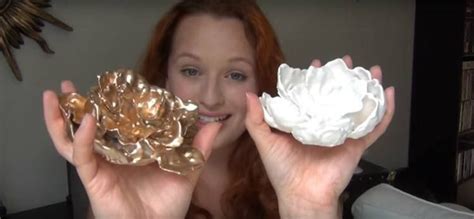 Small diy craft ideas where plaster of paris is used, may require 2 to 2.5 hours for settling and that is why, it is always suggested that you wait for a minimum of 2 and half hours, to test if your craft result is dry. 5 Ways to Transform Cheap Dollar Store Flowers into Expensive-Looking Decor | Plaster crafts ...