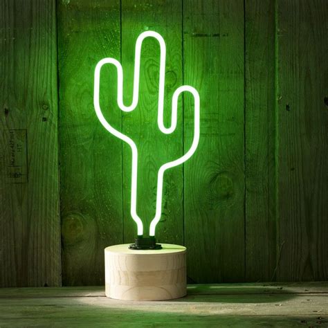 Your email address will not be published. Geeek Sunny Leben Neon Cactus Neon-Lampe Light Green ...