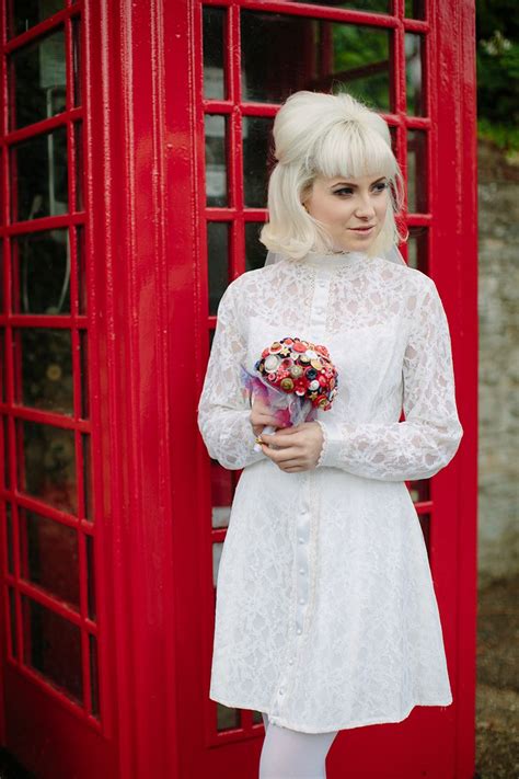 Explore bhldn's wedding gown collection for spring 2021. 1960's Wedding Inspiration with Daisy Details and Button ...