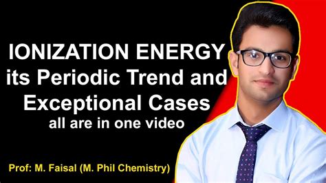 This is because the atomic radius generally decreases moving across a period, so there is a greater effective. Ionization energy its periodic trend and exceptional cases ...