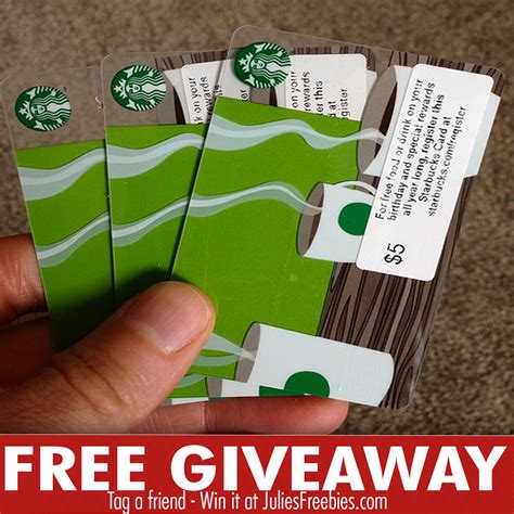 We did not find results for: Starbucks Gift Card Giveaway - Julie's Freebies