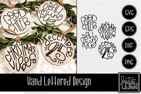 Hand Lettered Christmas Rounds 3 SVG | Hand lettered christmas, Hand lettering, Teacher christmas