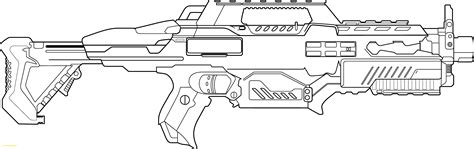 A devastating shot from the nerf disruptor machine gun. Nerf gun coloring pages - Coloring pages for kids