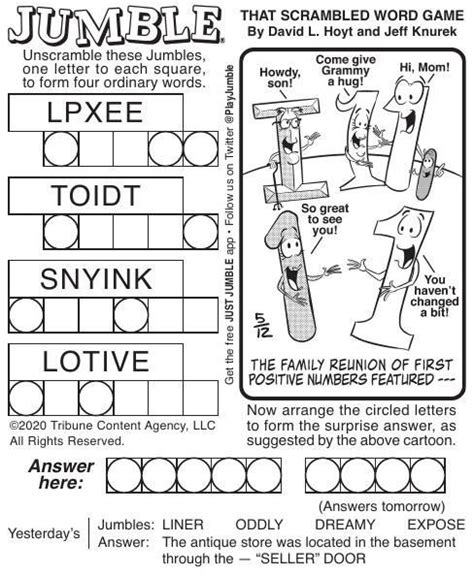 Everyday chicago tribune publishes a jumble puzzle for everyone to solve. The Jumble Word Solver in 2021 | Jumbled words, Jumble ...