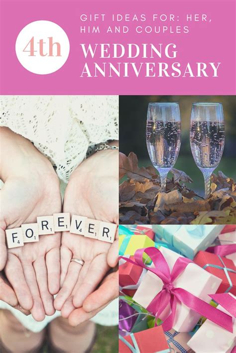 These wedding anniversary gift ideas are the perfect wa to say i love you, no matter if you're celebrating one, 10, 50 years and beyond. 4th Anniversary Gift Ideas for: Her, Him and Couples | 4th ...