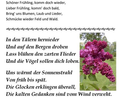 This text was added to the website between may 1995 and september 2003. Lied komm doch lieber frühling text | Singt ein Vogel im ...